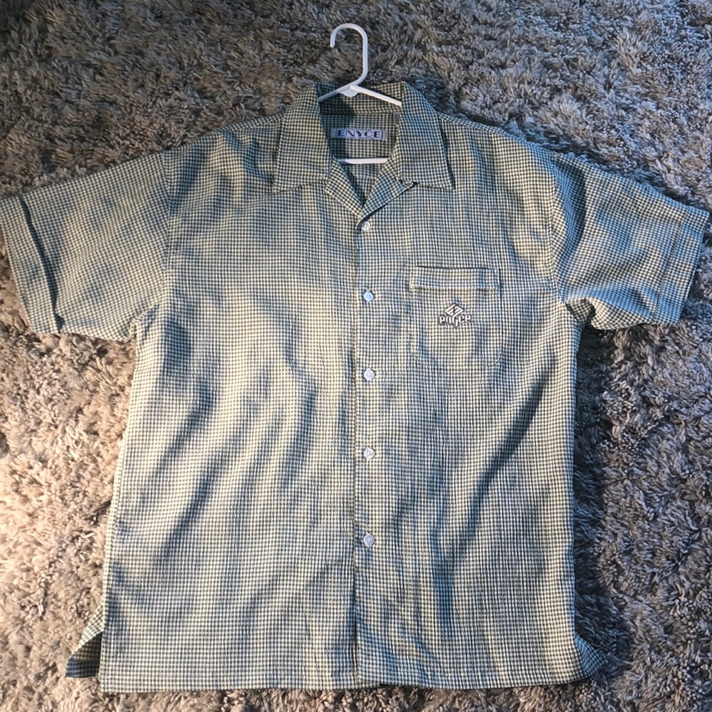 Men’s XL Enyce button down plaid green shirt